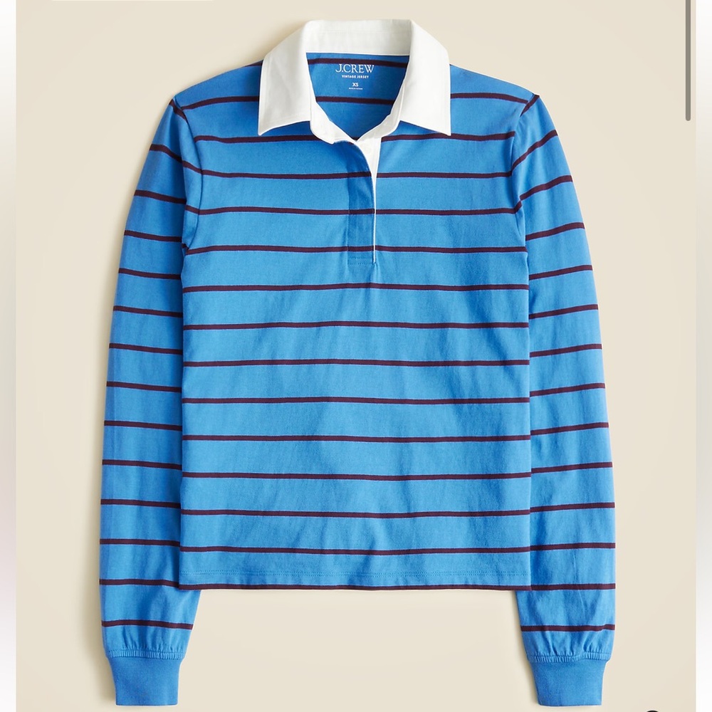 J. Crew Vintage jersey rugby T-shirt in stripe